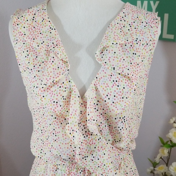 Max Studio Sprinkle Wrap Blouse - Picture 2 of 7